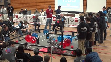 VEX Robotics Toss Up Tracy Quarter Finals Match 3-2 (B & D teams)
