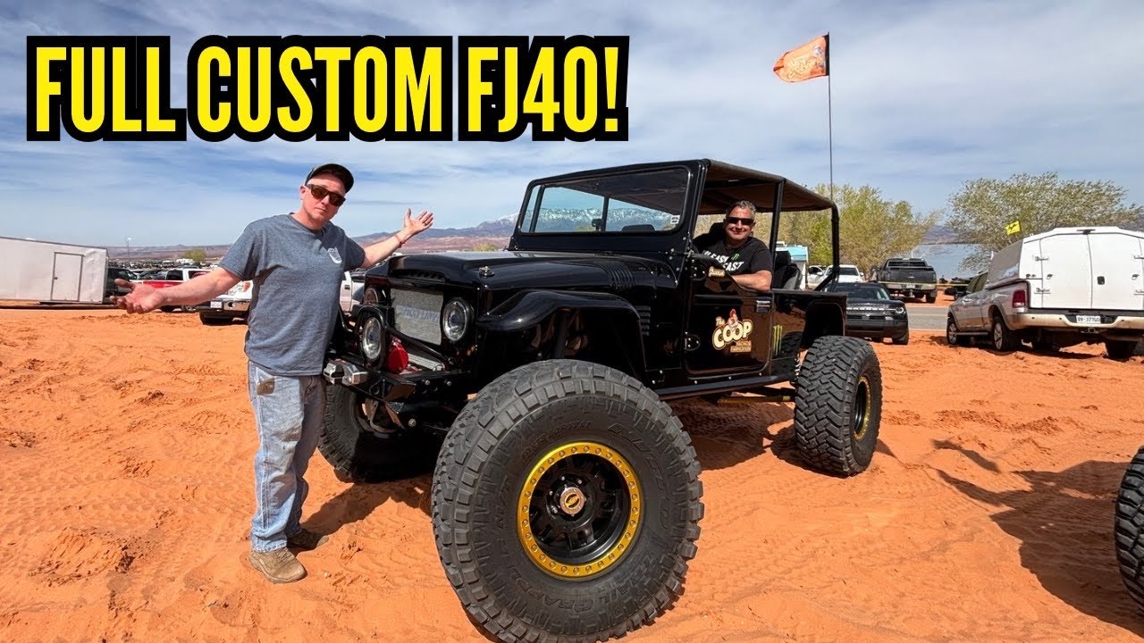 The parking lot was full of cool rides at Matt’s Offroad Games
