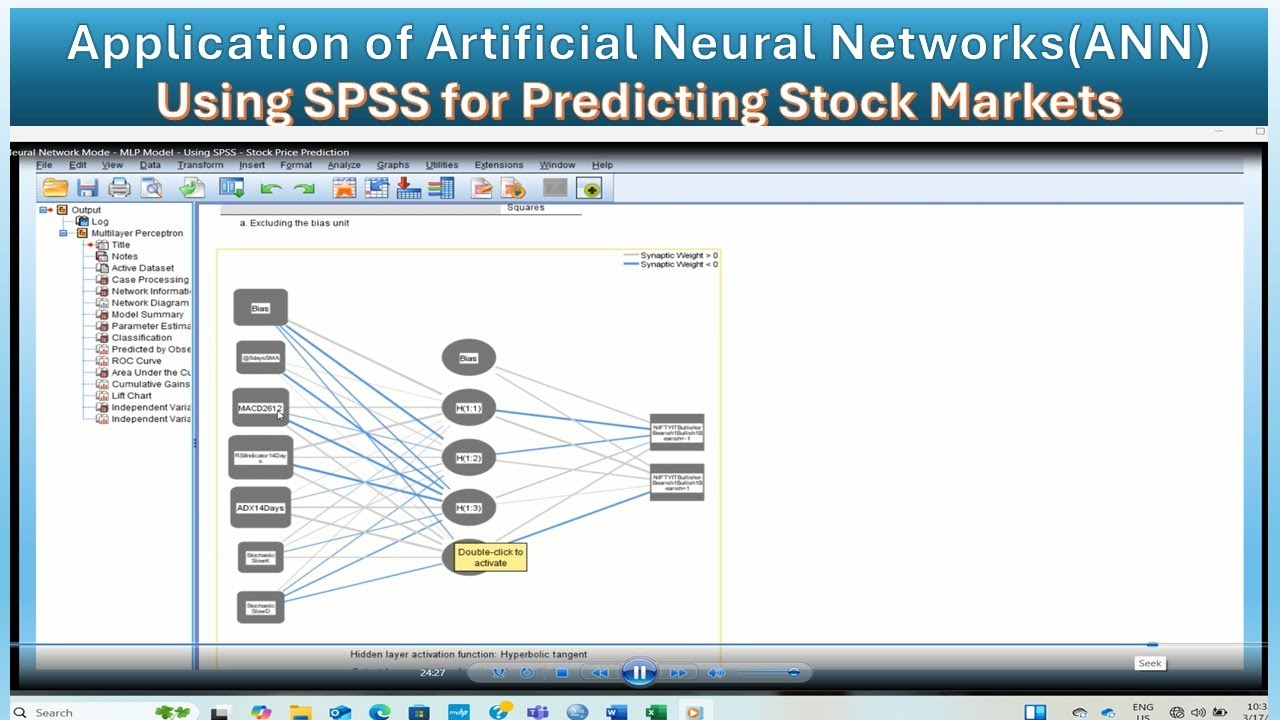 ANN - MLP Model (Part 1: Single Hidden Layer) - Using SPSS - Stock ...