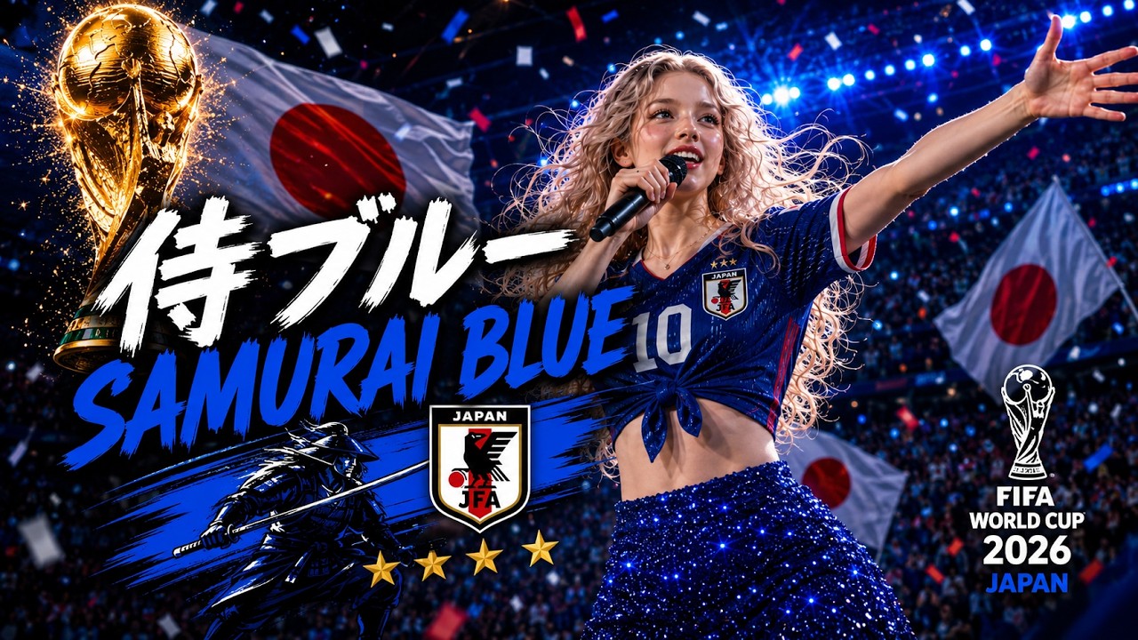 🇯🇵 侍ブルー — W杯2026応援歌 | 大和魂よ、轟け 🔥⚔️ - YouTube