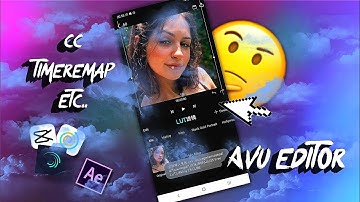 TUTORIAL - CC, TIMEREMAP, CAMERA E MOTION TRACKER//AVU EDITOR!?!?