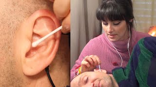 Ear Cleaning ASMR, Super Relaxing, Real Person, Soft Talking