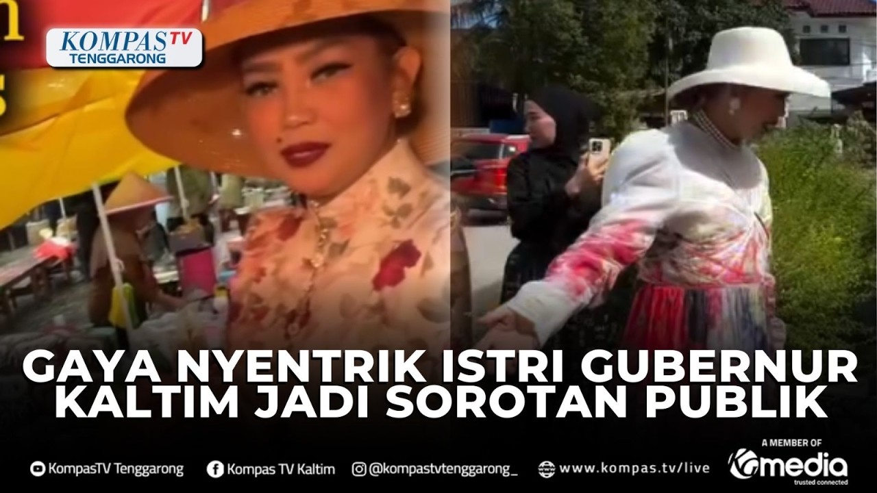 Gaya Nyentrik Istri Gubernur Kaltim Jadi Sorotan Publik