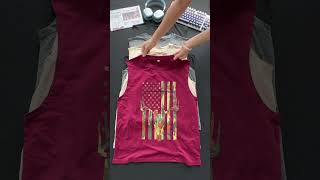 Mens American Flag Deer Print Tank Top