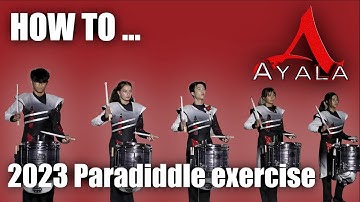 Easy to learn Paradiddle Exercise for snare drum