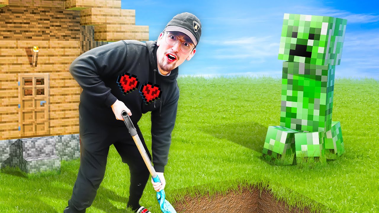 Surviving Minecraft Hardcore in REAL LIFE - YouTube