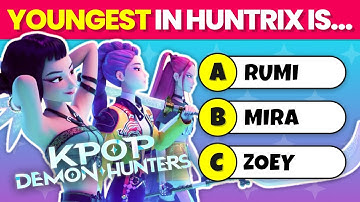 Only Super Fans Can Win! 🏆😈 | Ultimate KPop Demon Hunters Quiz #29