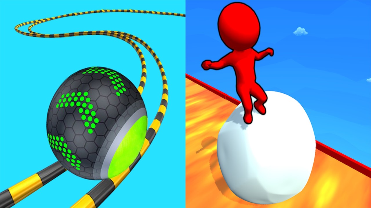 Going Balls VS Snow Race - All Levels Gameplay Android, ios (Part 277)