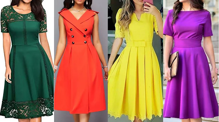 Gorgeous And Stunning Plain Skater Dresses ideas Plain Frocks Party Wear Skater Dresses 2022