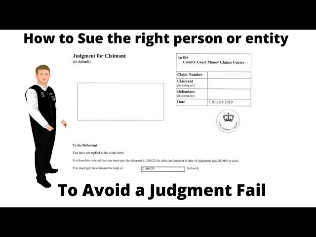 How to Sue the right person or entity - Win Claim In the Court  | Quality Bailiffs