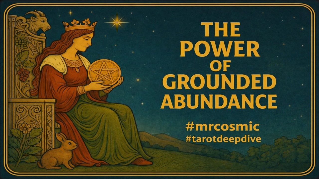 Queen of Pentacles: Embodied Prosperity & Earth Magic #mrcosmic #tarotdeepdive thumbnail