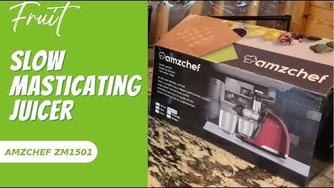 Carrot Apple Juice | AMZCHEF ZM1501 Slow Masticating Extractor with Quiet Motor & Reverse Function