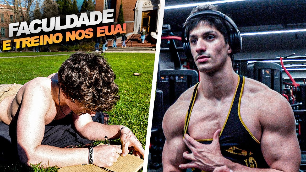 ROTINA DE UM ESTUDANTE E RATO DE ACADEMIA  🇺🇸