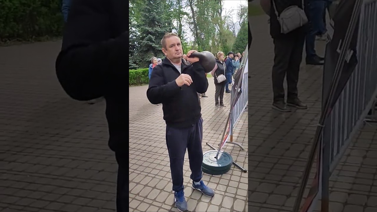 60+ ЛИПЕЦКИЙ ПЕНСИОНЕР И - ГИРЯ! СИЛОВОЕ ГИРЕВОЕ ДЕВЯТИБОРЬЕ.