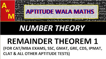 Learn to Find REMAINDERS (REMAINDER THEOREM 1) - For CAT/SSC CGL/GMAT/GRE/CPO/CDS/IPMAT etc.