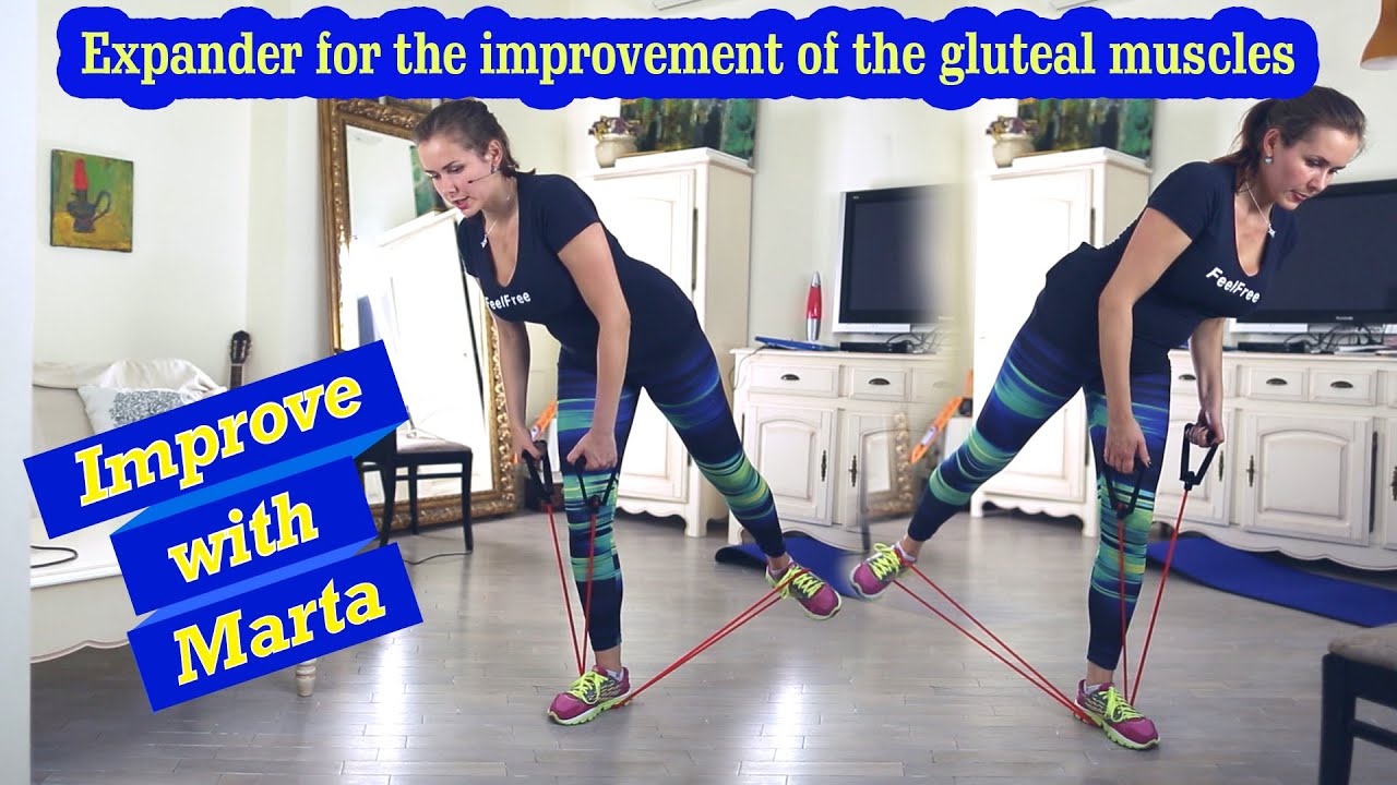 Expander for the improvement of the gluteal muscles - Improve with Marta