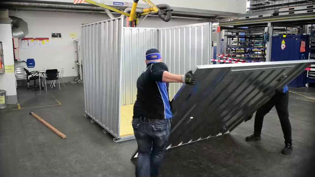 Quick Build Flat Pack Storage Container YouTube