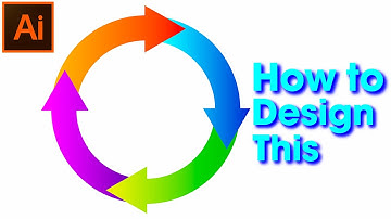 How to make arrow circle logo in Illustrator