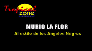 Miniatura de vídeo de "Karaoke Murio La Flor Angeles Negros.avi"
