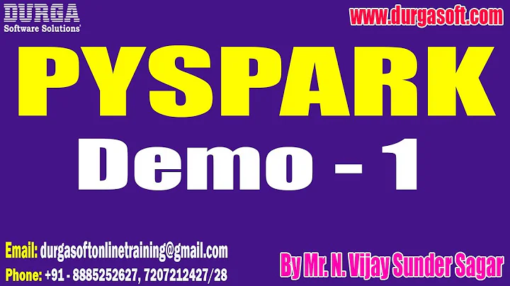 PYSPARK tutorials || Demo - 1 || by Mr. N. Vijay Sunder Sagar On 15-12-2025 @11AM (IST)