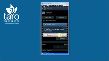 How to Uninstall the TaroWorks App