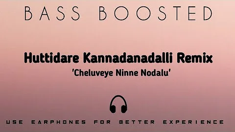 Huttidare Kannadanaadalli Remix[bass boosted]!kannada [bass boosted]Songs!rs equalizer