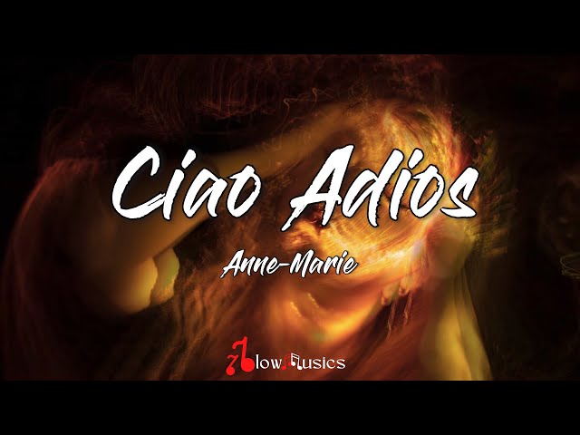 Anne-Marie - Ciao Adios (Lyrics) | Ciao adios, I'm done