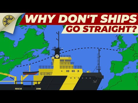 Why don't ships go straight? | Great Circles