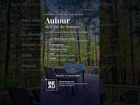 La vie autour du 9, rue des Épinettes à Orford · Maison à vendre