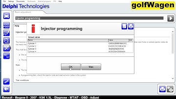 Renault K9K 1.5 Dci Injector coding