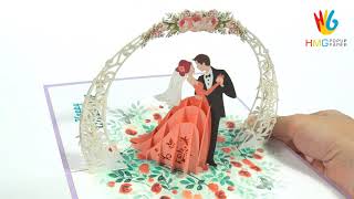 Wedding Pop-up Card 3D | 3D Wedding Invitation Card