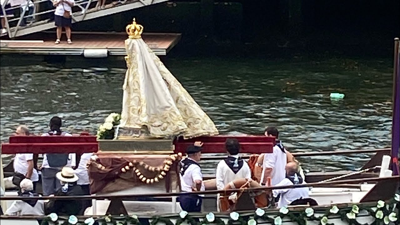 Procesión de la Virgen de Begoña Peregrina por la ría ; De Santurce a Bilbao 