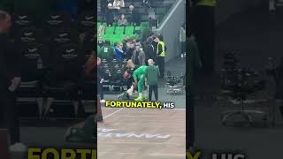 lil bro was out of control at NBA game 😂