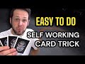 Easy self working card trick tutorial you never touch the cards and they can shuffle them