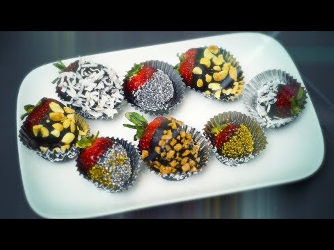 ASMR Chocolate Covered Strawberries Tutorial: Voice over, Layered Sounds