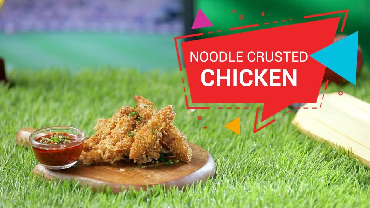 Noodle Crusted Chicken | Crispy Chicken | How To Make Crispy Chicken Fry At Home | #IFNCrickEats2019 | India Food Network