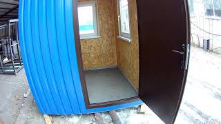 Видео пост охраны 2*2 метра с обзором 180 градусов (автор: ПРОФМОДУЛЬ)