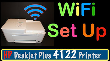 HP DeskJet Plus 4122 WiFi SetUp, Connect To Home Wireless Network !!