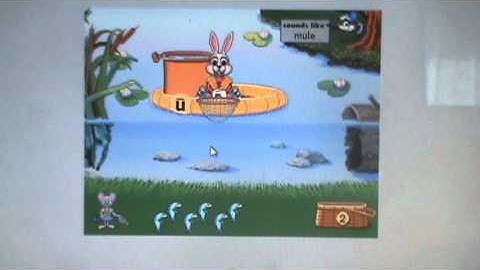 Reader Rabbit 2 Gameplay - Vowel Pond Level 2 Part 1