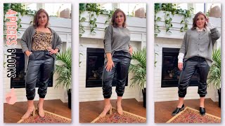 Fashion #Shorts: Styling Faux Leather Joggers (Capsule)  | Bailey B.