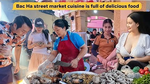 AANTREKKELIJKE KEUKEN IN DE HIGHLAND MARKET, BAC HA MARKET / Eenmaal daar geweest, zult u het noo...