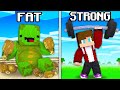 Fat mikey and strong jj build battle in minecraft  maizen