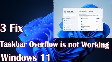 3 Fix Taskbar Overflow is not Working on Windows 11