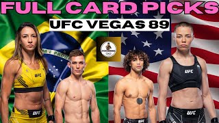 Early Full Card Picks UFC Fight Night: Ribas vs. Namajunas