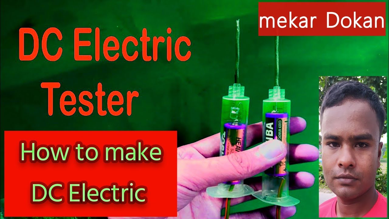 How to make DC Electric tester at home Electric power. YouTube