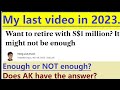 1 million is not enough to retire on in singapore really