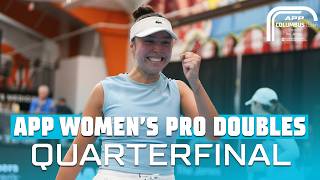 Women's Pro Doubles Quarterfinal | Fudge/Hendry vs. Butler/Quintanilla | APP Columbus Open
