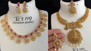 new arrival necklace collection 2022 | cz jewellery sets with price screenshot 5
