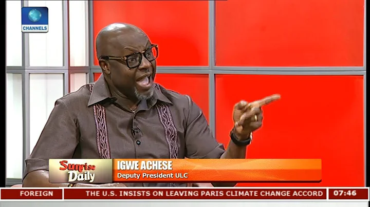 You Don't Need A Certificate To Perform Labour Activities - Igwe Achese Pt.1 |Sunrise Daily|