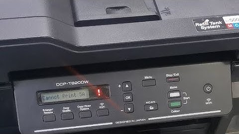 Brother DCP-T820DW,720DW,920DW Print Unable 5A